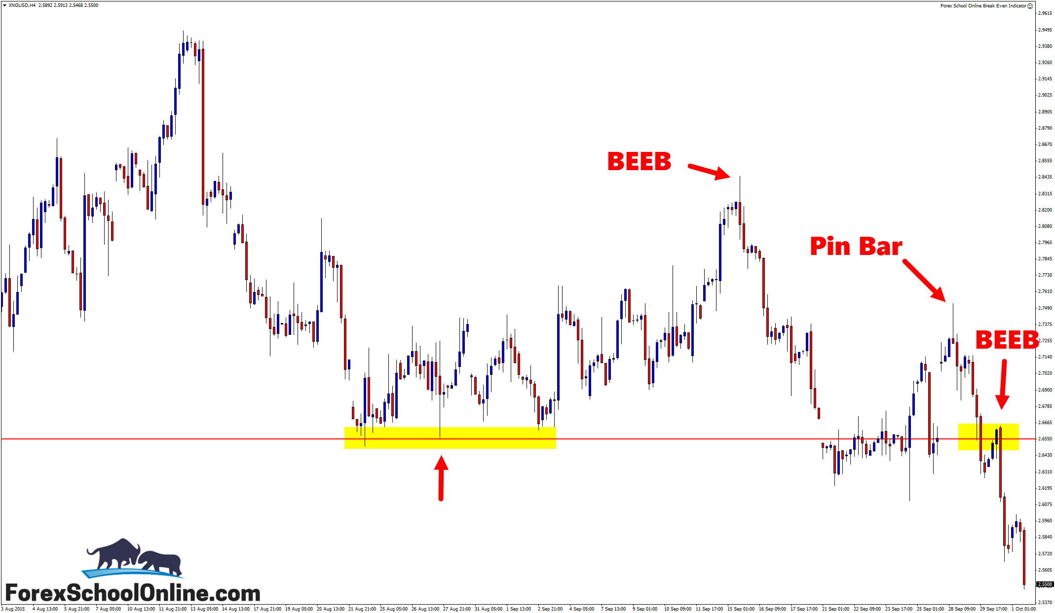 Nat Gas price action trading