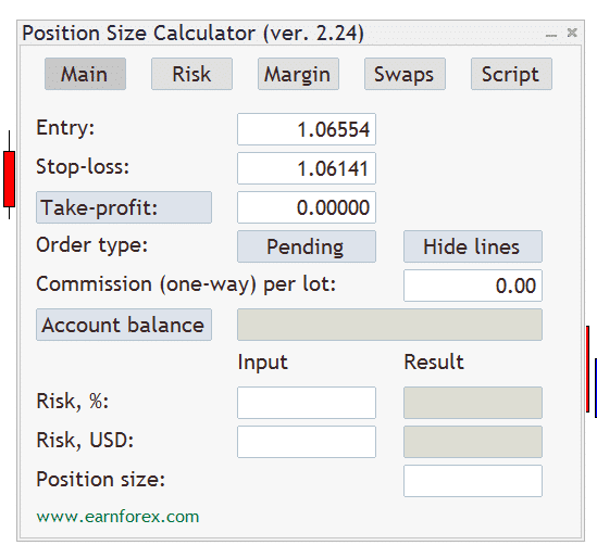 forex position size calculator excel
