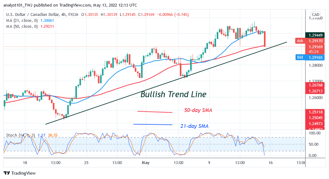 USD/CAD Retraces Above Level 1.2900 but May Revisit Level 1.3167