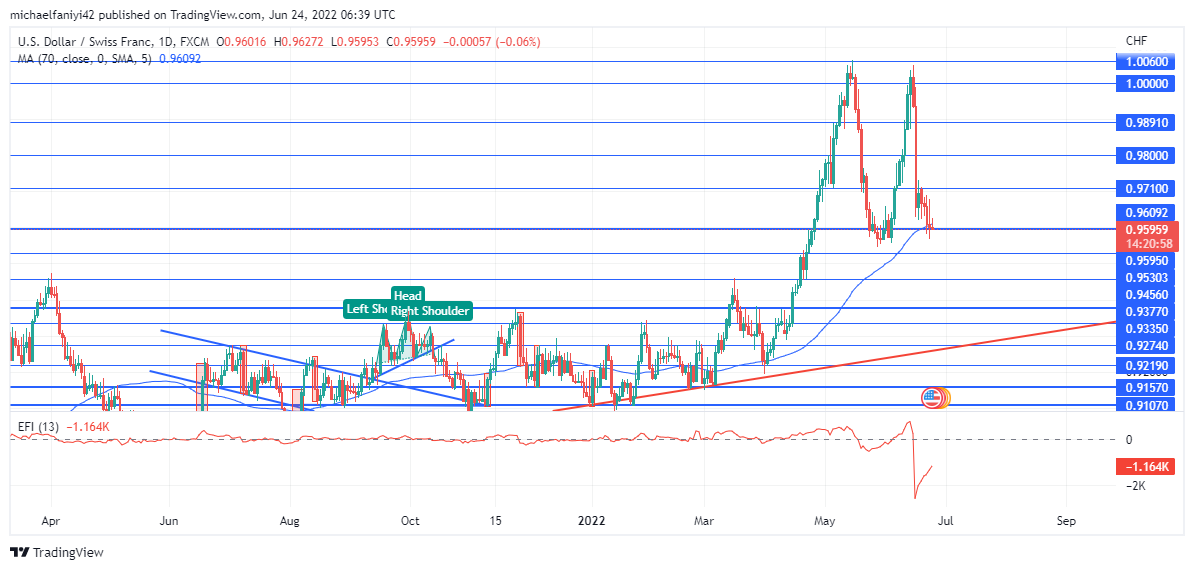 USDCHF Begins a Fresh Consolidation Session Above the 0.95950 Key Level