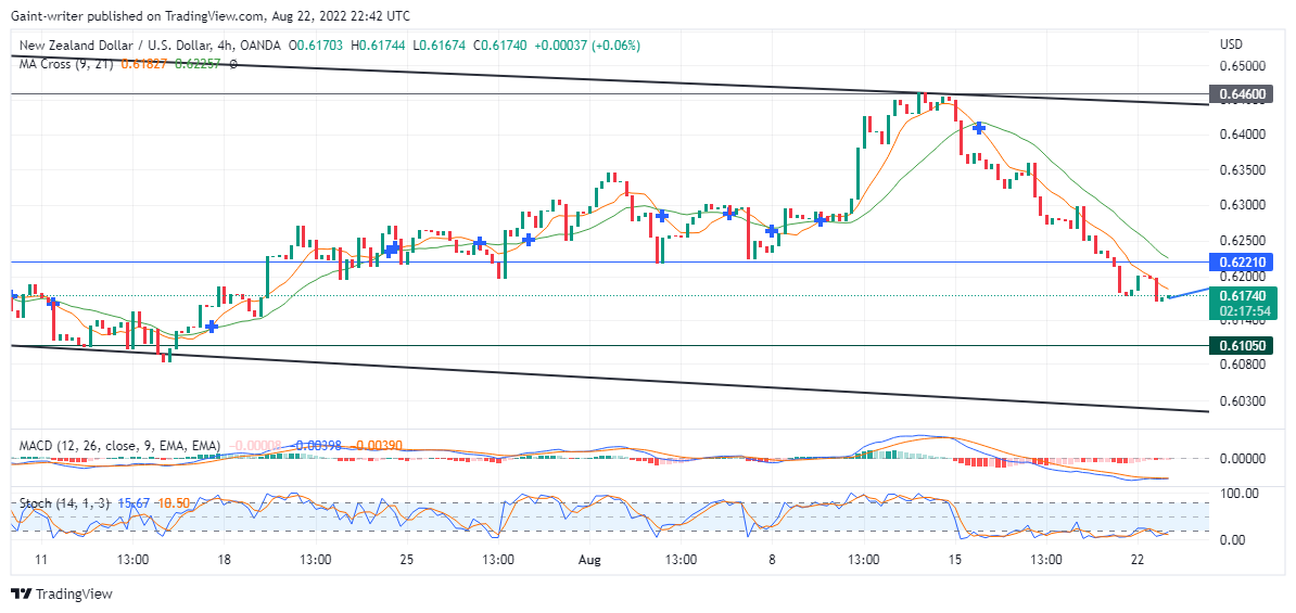 NZDUSD Allows Bearish Pressure Towards the 0.61050 key Level