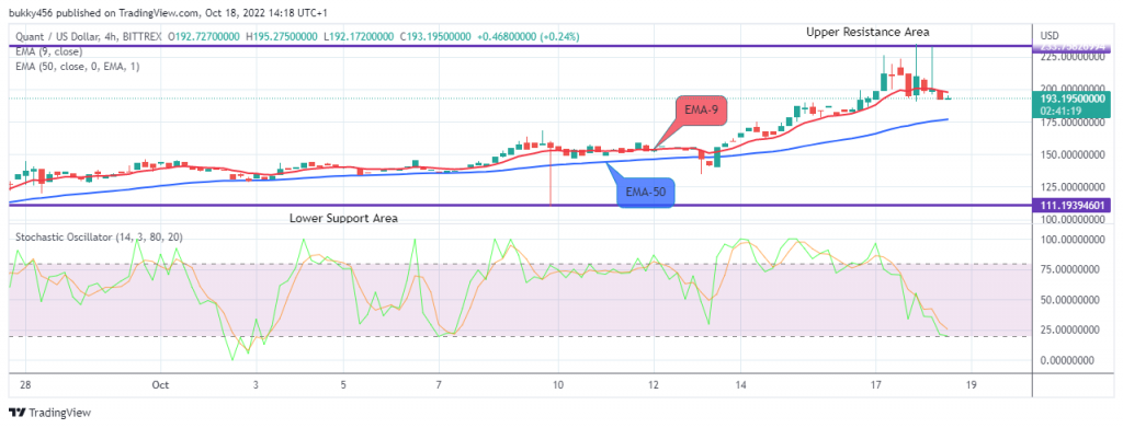 QNTUSD remains bullish and also trades in an uptrend at the moment despite the moves from the short traders.