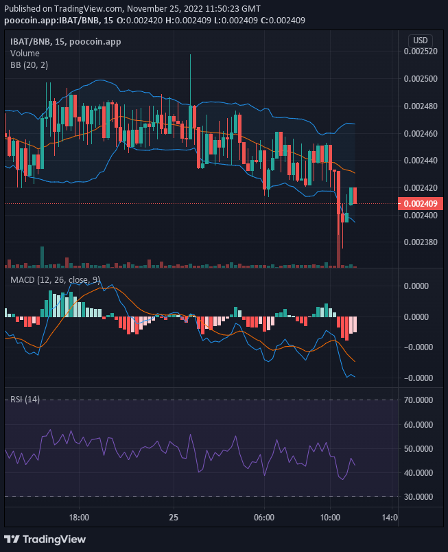 Battle Infinity IBAT/USD Bulls Quick to Salvage the Price