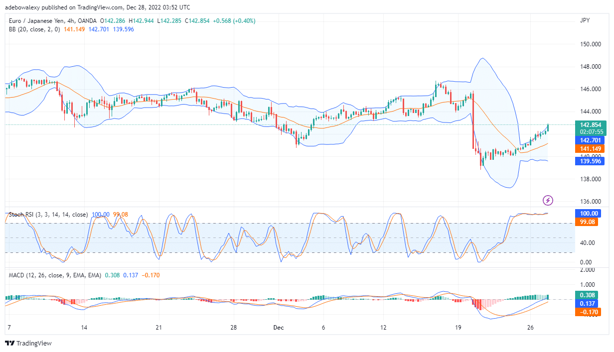 Price Action in the Eur/Jpy Rallies Towards the 143.17 Mark