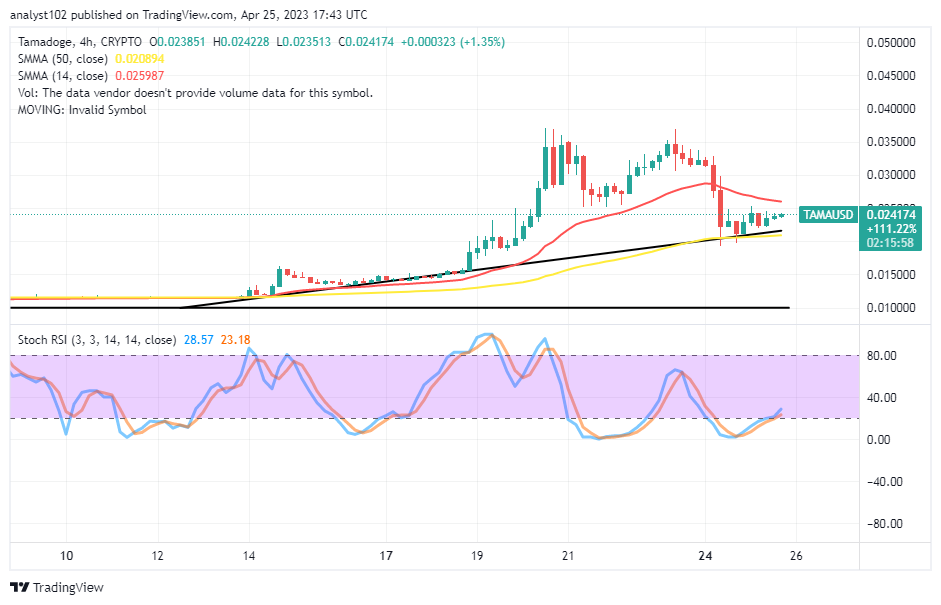 Tamadoge (TAMA/USD) Trade Has a Lower-Rising Confluence