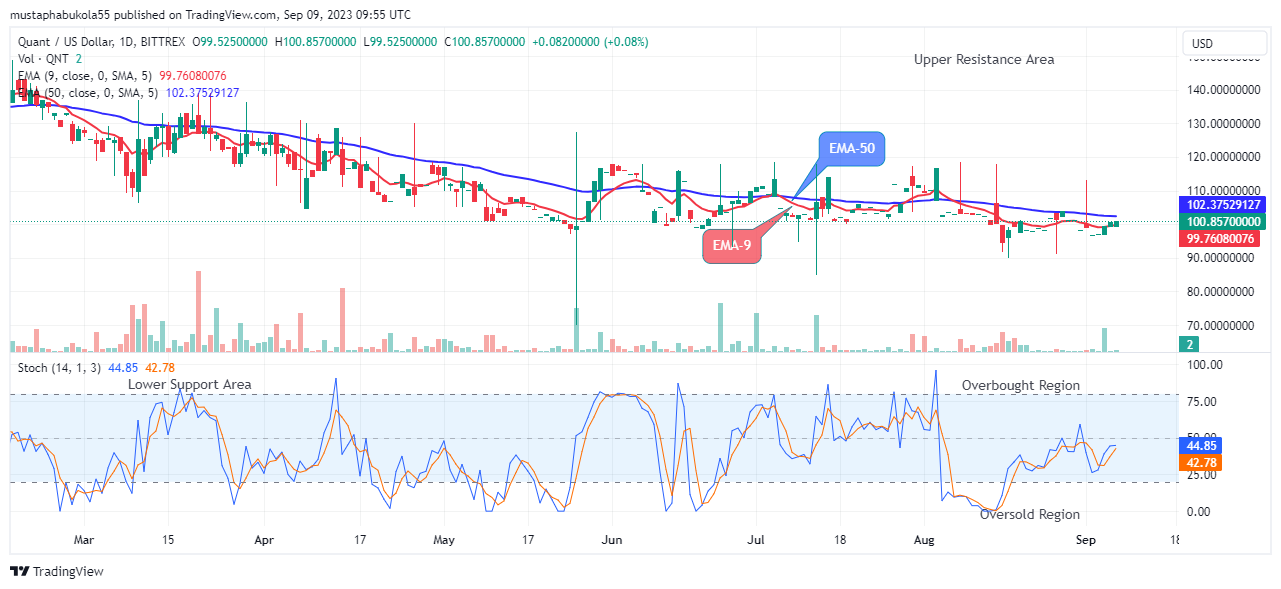 Quant (QNTUSD) Price is Trending Upwards and This May Continue