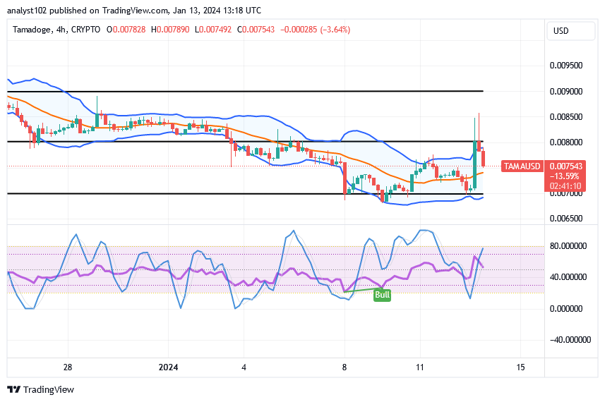 Tamadoge (TAMA/USD) Trade Reverses, Re-Energizing Hike Inputs