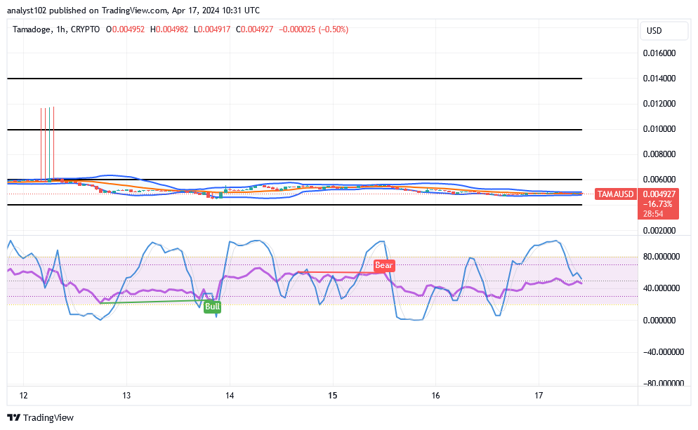 Tamadoge (TAMA/USD) Market Compresses, Formulating Bounces